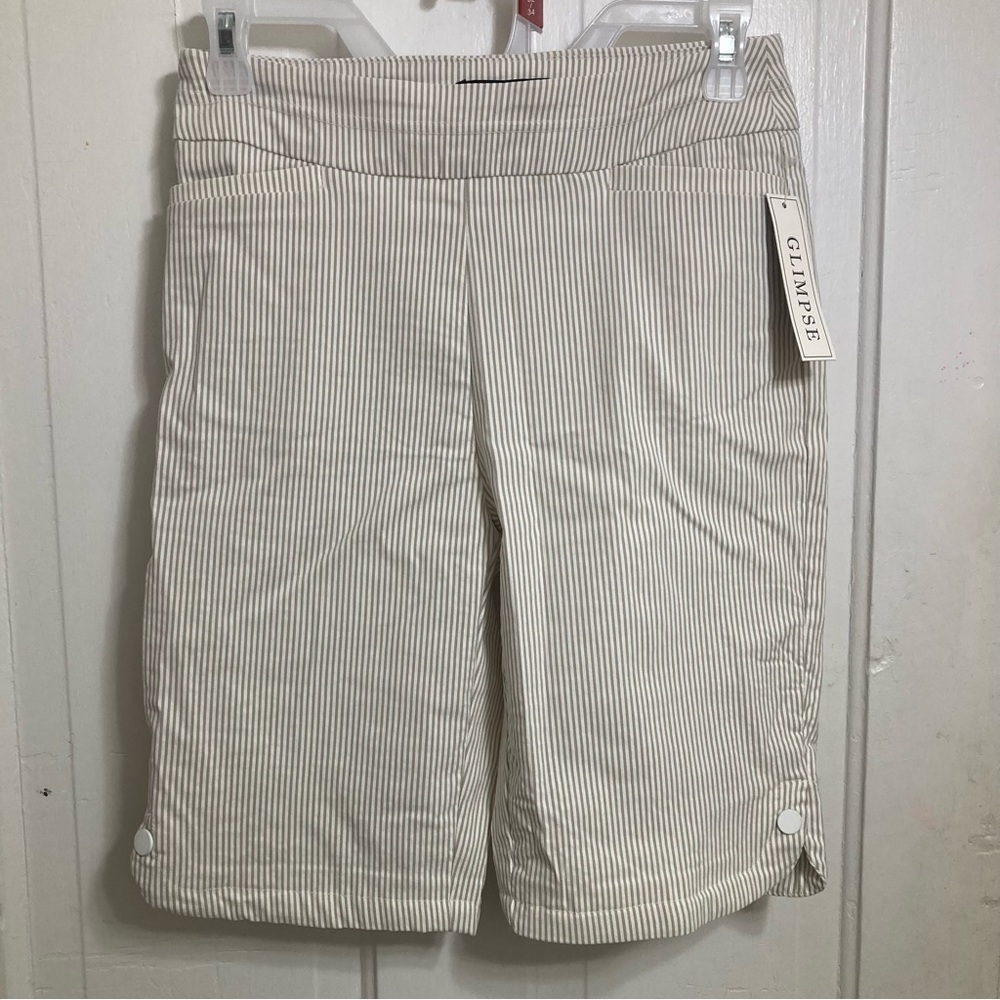 ⚡️ NWT Glimpse striped elastic waist women’s shorts size small